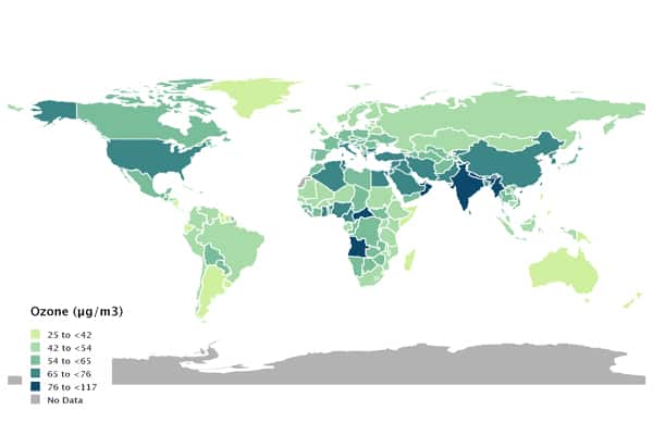 Ozone Concentrations World Wide | Ozone Pollution | Greensutra | India