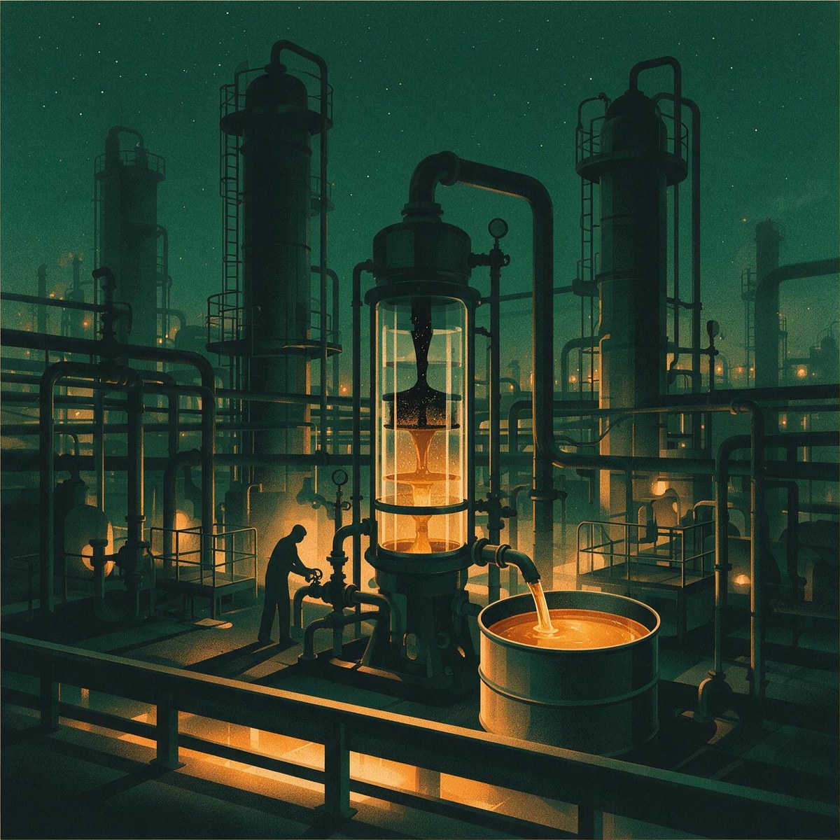 Registered re-refiner turning used oil into fresh base oil while EPR certificates move on screen